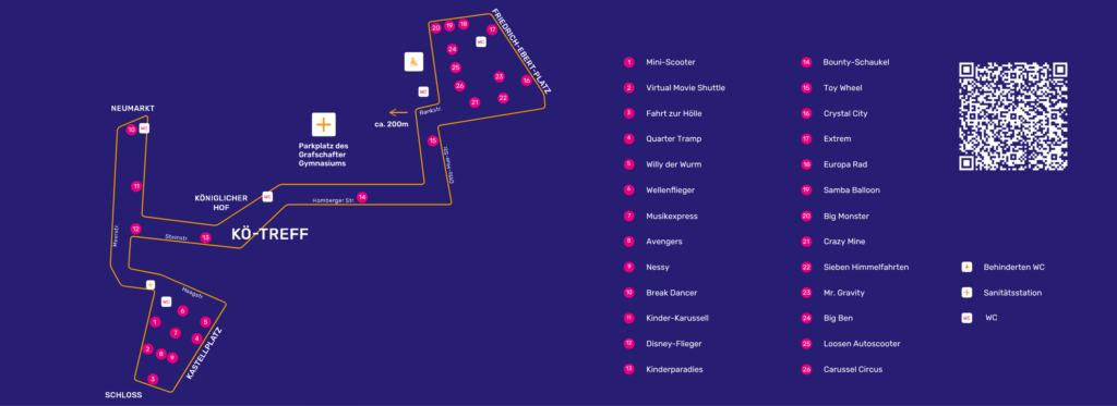 Lageplan Moerser Kirmes 2026
